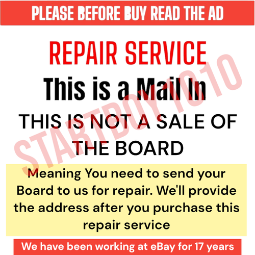 REPAIR SERVICE JLC42BC3000 STUCK ON LOGO, MAIN BOARD 3642-1302-0150 JVC - Picture 3 of 3