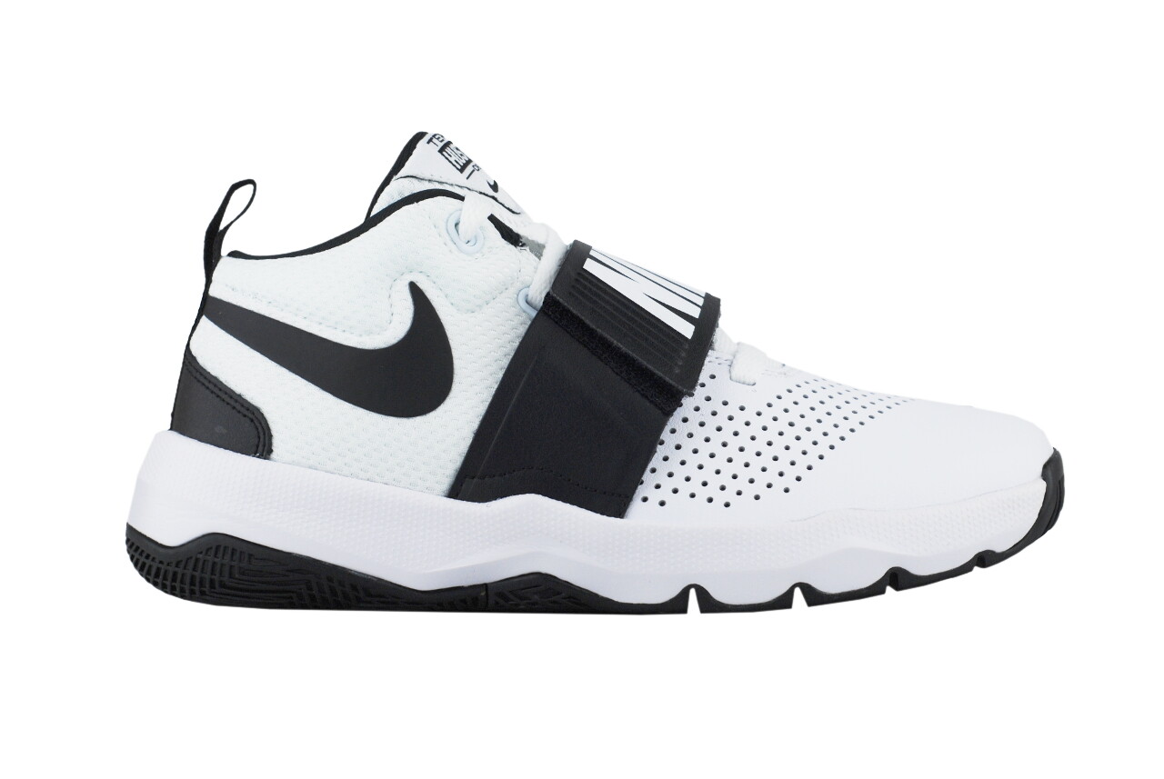 NIKE TEAM HUSTLE D 8 (GS) 881941 100 Schuhe Turnschuhe Basketball Weiß Schwarz NIKE TEAM HUSTLE D 8 (GS) 881941 100 Schuhe Turnschuhe Basketball Weiß Schwarz