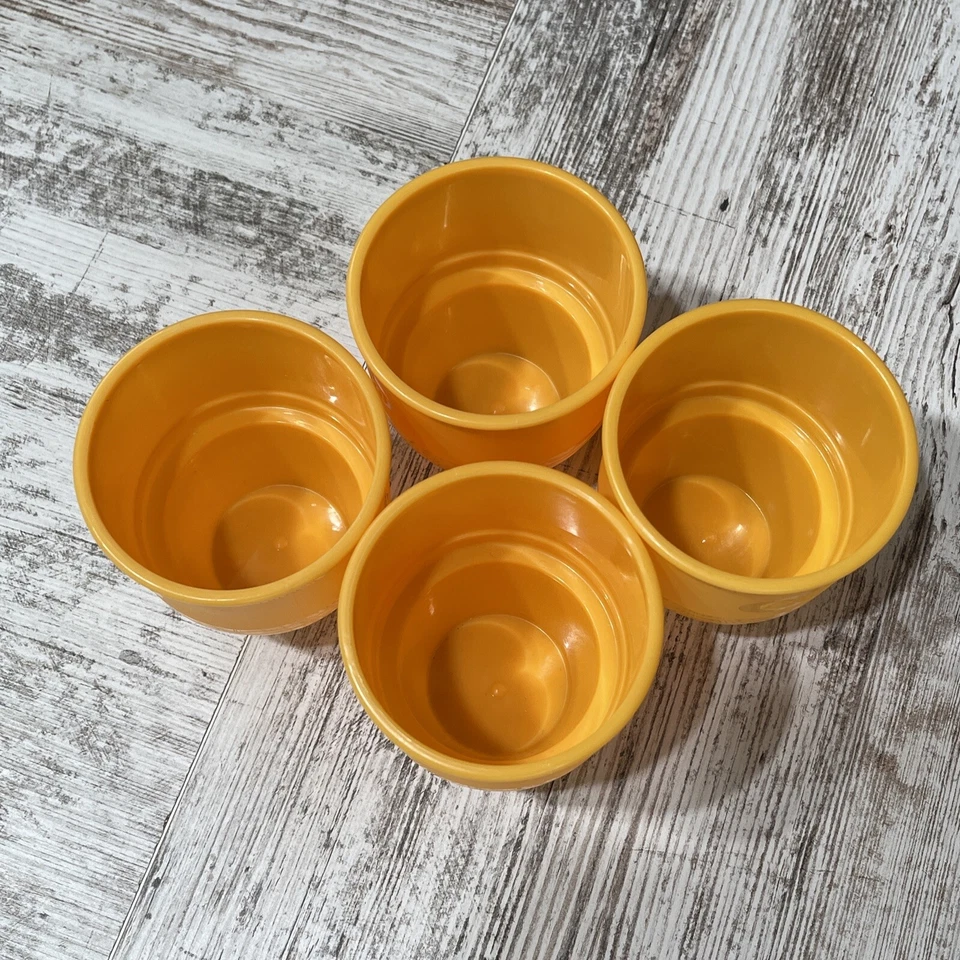 Crayola Cups 2007 Plastic Orange/Yellow #80051 Set of 4 Microwave Safe RARE! - Image 4 of 4