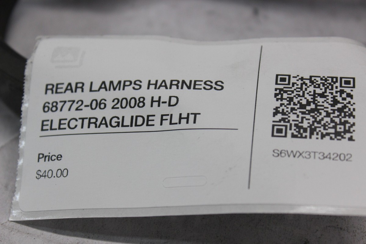 とと OEM Harley Davidson Rear Lamp Wire Harness 2003 FLHT Silver