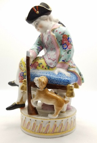 Meissen Hunter Dog Marcolini Period 1774-1814 Figurine German Germany Porcelain - Picture 4 of 7