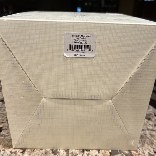 RARE Lenox Butterfly Meadow Frog Pitcher Jarra Rana 72 Oz. White Porcelain BNIB - Picture 12 of 12