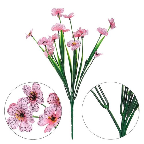 Artificial Flowers Outdoor Plastic Fake Plants UV Resistant Home Garden Decor US - Picture 17 of 22