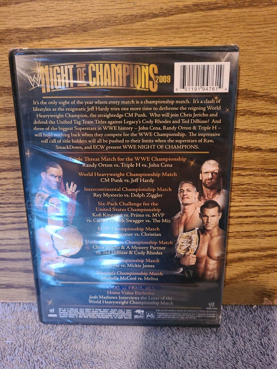 wwe NIGHT OF CHAMPIONS 2009 dvd BRAND NEW FACTORY SEALED
