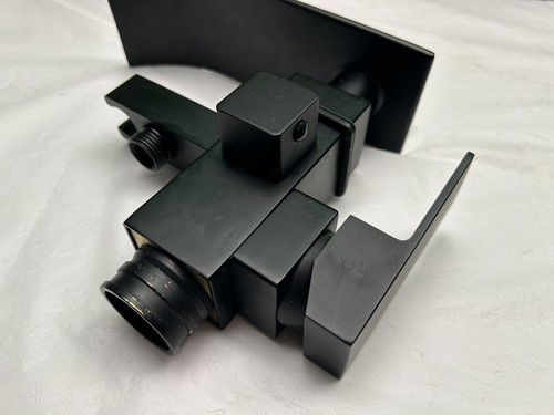 Free Standing Tub Faucet Matte Black Floor Mounted Tub Filler w Hand Shower READ - Picture 16 of 24