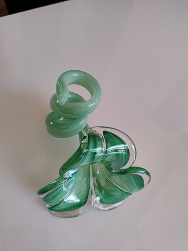 Murano Blown Glass, Italian Flower Ornament, - Picture 6 of 7