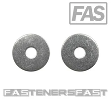 (50) 1/4 ID x 1 OD Stainless Steel Fender Washer Large OD Flat Washers SS