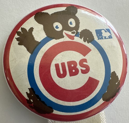 Vtg Chicago Cubs Major League Baseball 1969 Button Pin Pinback 1.75" - Picture 2 of 6
