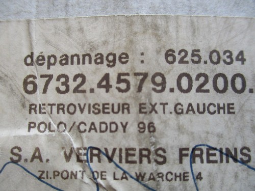 VW Polo 3 Classic Variant Außenspiegel links elektrisch verstellbar NEU VAG - Bild 11 von 12