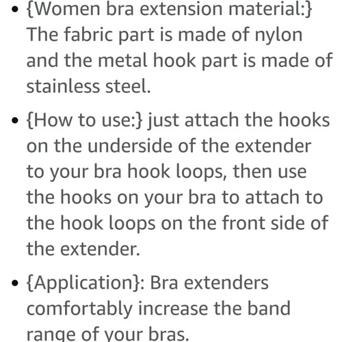 2 sets of NWT 9 ELASTIC BRA EXTENDERS ELASTIC 3 colors and widths - 第 4/7 張圖片