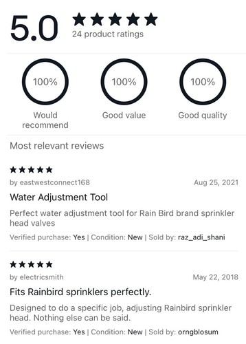 Rain Bird Rotor Tool 5000 Rotor And Pop-up Screwdriver/Pull-up Adjustment Tool - Picture 4 of 8