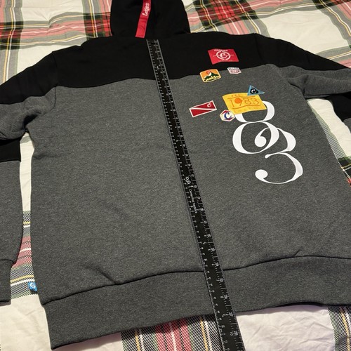 Cookies SF Hooded Jacket Multi Patches Zip Pockets Streetwear Medium 100% Cotton - Picture 5 of 6