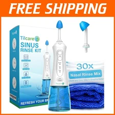 Rechargeable Sinus Rinse Device - Customizable Pressure Modes & Allergy Relief