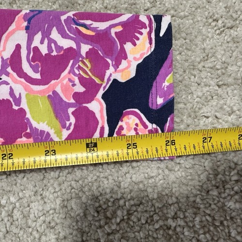 Lilly Pulitzer Youth Leggings Girls Size XL Pink Floral Stretch Waist Slim Leg - Picture 12 of 12
