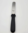 Wilton Stainless Cake Icing Spatula 11" Straight Blade Black Plastic Handle