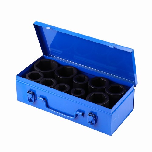 1 inch Drive Deep Impact Socket Set 10x Storage Box Tool Metric for Home Car - Picture 5 of 7