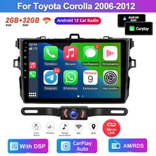 Android 12 Carplay For Toyota Corolla 2006-2012 Car Stereo Radio GPS Wifi Player