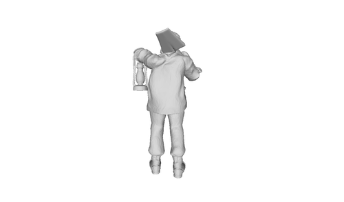 Printle K Homme 162-Old Miner Farmer Fairytale Figure for Dioramas Train Sets - Picture 5 of 11