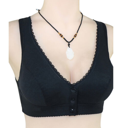 Women Full Cotton Front Closure Bra Wireless Bras Bralette Push Up Comfortable† - Picture 8 of 27
