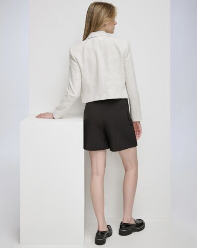 Blazer para mujer Calvin Klein de tweed de doble botonadura crema talla múltiple 14 - Imagen 10 de 10