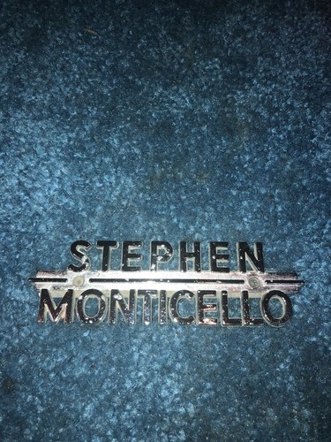 DEALER NAME PLATE EMBLEM STEPHEN MONTICELLO IA CHEVY BUICK GMC 1960’s 1970’s  - Bild 1 von 6