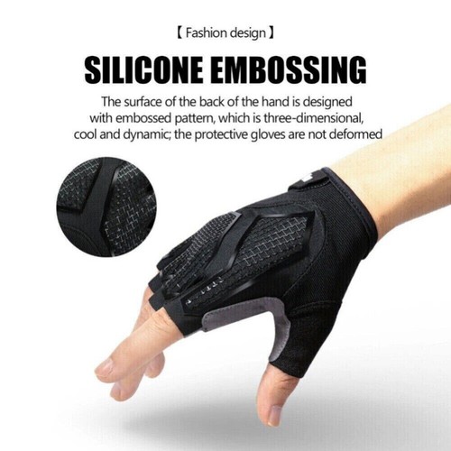 Guantes de ciclismo de medio dedo para gimnasio bicicleta a prueba de golpes MTB guantes de bicicleta para hombres mujeres - Imagen 3 de 13