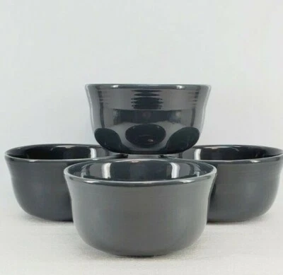 FIESTAWARE set 4 GUSTO BOWLS slate gray FIESTA WARE 28 OZ. NEW