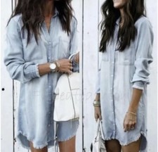 chambray shirt dresses women