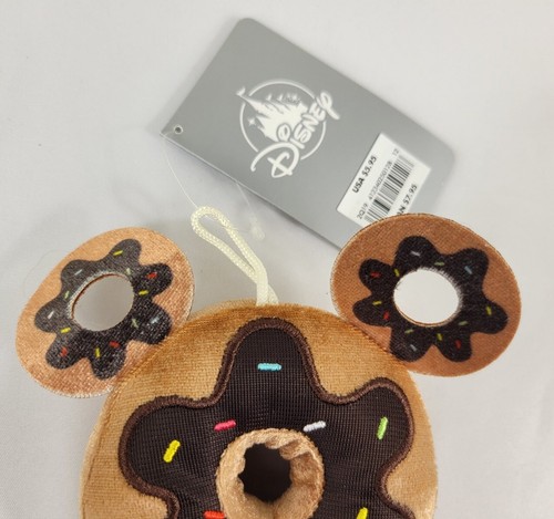 Disney Mickey Plush Snack Donut Micro Plush Ornament New - Picture 2 of 8
