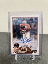 2023 Topps Chrome Rookie Autographs David Villar #RA-DV RC San Francisco Giants