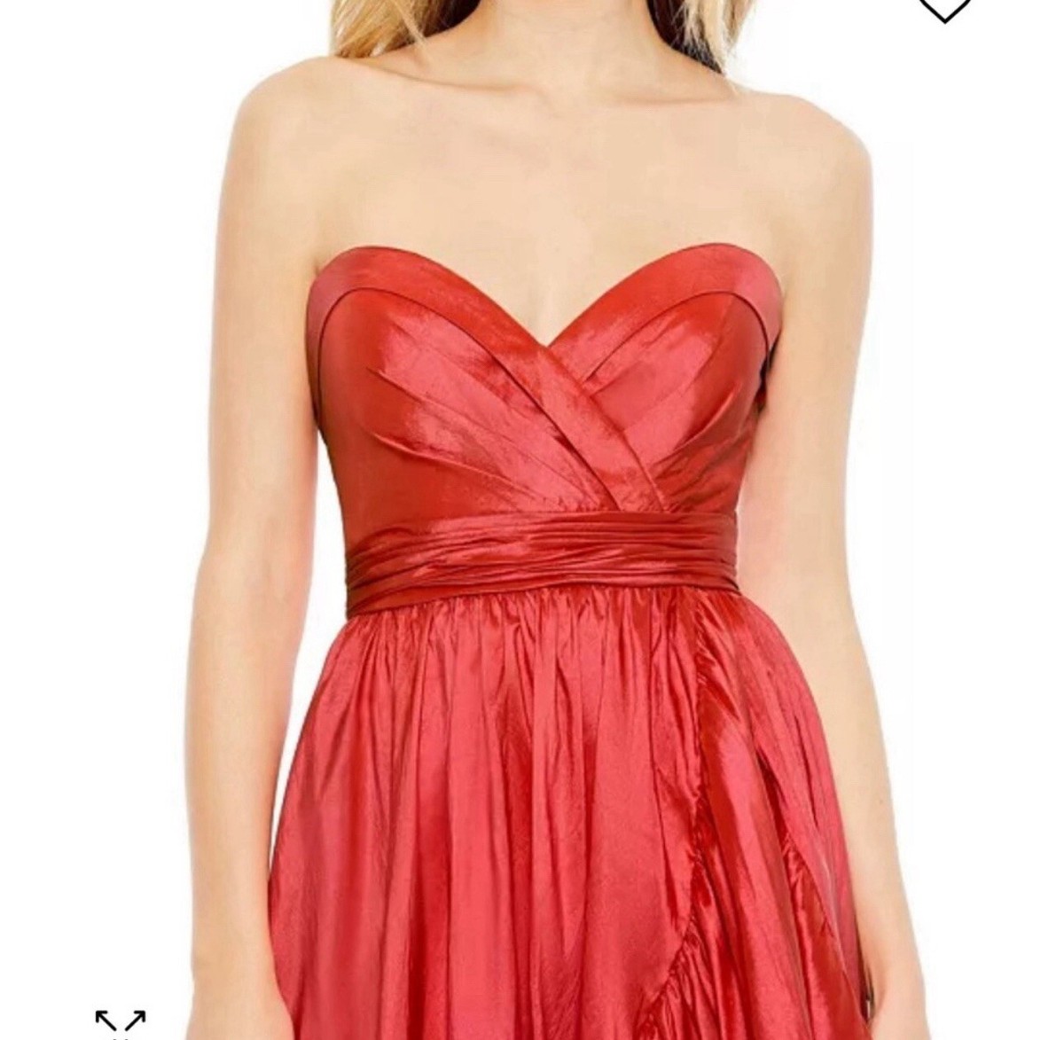 パーティードレス MAC DUGGAL Satin Ruffled Asymmetrical Gown Satin Ruffled Asymmetrical Gown - Mac Duggal