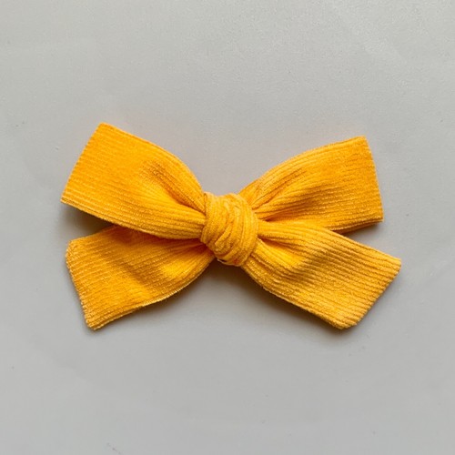 Hand tied Corduroy Hair Bow (Clip / Nylon Headband) - Picture 41 of 56