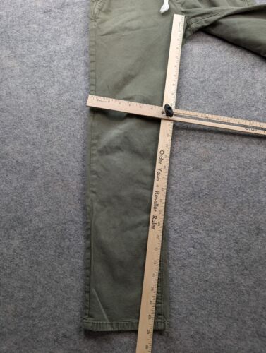 Pantalones de capa marina para hombre pequeños verdes sábado calce ajustado algodón orgánico cordón* - Imagen 9 de 18