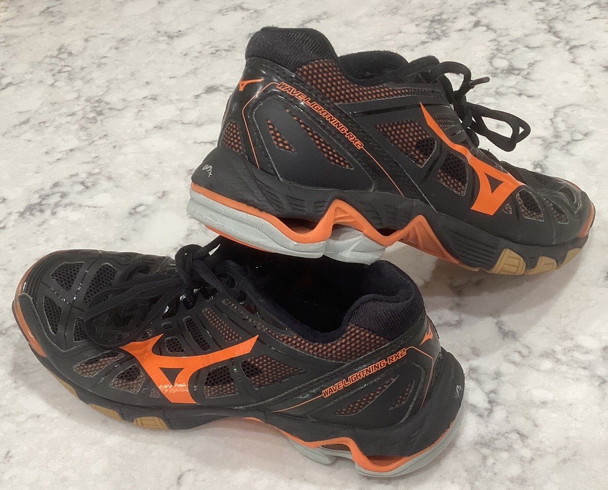 Mizuno Wave Lightning Volleyball Shoes Womens Size 7.5 RX2 Black