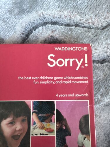 Vintage Sorry Board Game ( Waddingtons 1973) 100% Complete - Picture 6 of 7