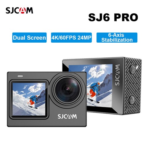 SJCAM SJ6 Pro 4K Action Camera Sport Camera Dual Screen 4K 60FPS 24MP Waterproof - Picture 1 of 8