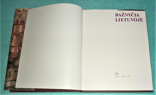 (1987) HARDCOVER BOOK / BAZNYCIA LIETUYOJE (CHURCHES OF LITHUANIA) - Picture 2 of 6