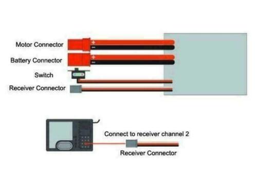 Replacement 20A Brushed Motor Speed Controller ESC for RC Car Boat Ship Parts - Picture 6 of 8