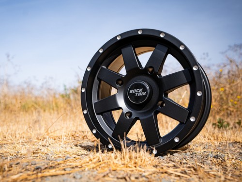 14" RockTrix RT106 Wheels 14x7 4x110, 5+2, includes 10x1.25 Nuts for IRS ATV UTV - Picture 6 of 8