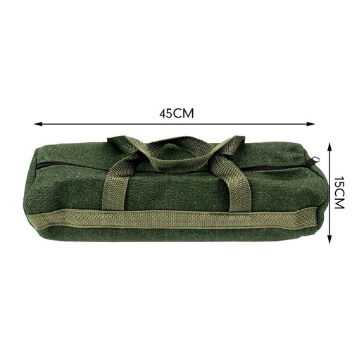 Robuste dicke Canvas Tasche Werkzeugtasche Aufbewahrung Organizer Instrumentenkoffer grün - Bild 22 von 25