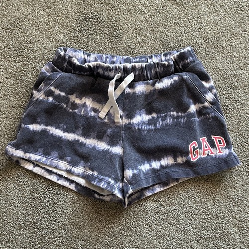 GapKids Girls Size Medium (8) Gap Logo Pocketed Sweat Shorts Drawstring Elastic - Picture 2 of 7