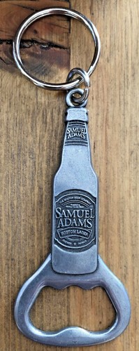 Vintage, SAM ADAMS LIGHT, BOTTLE OPENER / KEYCHAIN (3-1/2 Inches Long) - Picture 2 of 5