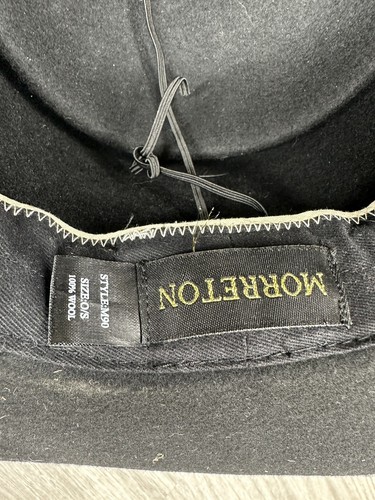 MORRETON |VINTAGE WOOL FELT FEDORA W/ BAND Women’s Hat - Picture 5 of 5
