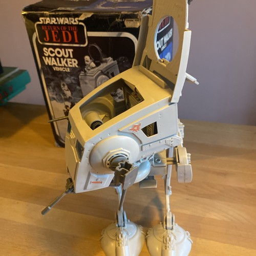 Vintage Star Wars AT-ST Scout Walker Boxed ROTJ Palitoy W Guns - Picture 6 of 24