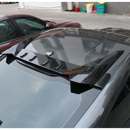 Carbon Fiber Fighting Roof Trunk Spoiler Wing Flap For Ford Mustang 2015-2021 - Picture 7 of 8