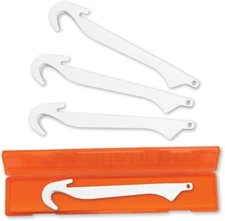 Outdoor Edge Gutting-Blade Pack 4 Gut-Hook Blades For 3" Replacement-Blade Knife