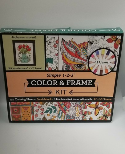 Color & Frame Kit art and craft for kids adults coloring framing fancy fun - Picture 1 of 12