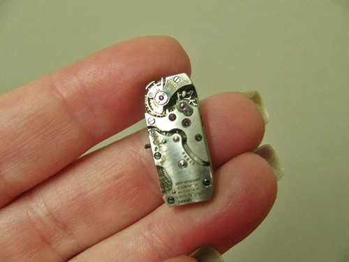 VINTAGE 1930's ART DECO GRUEN DIAMOND 14K WHITE GOLD WRIST WATCH, SINGLE CUT - Picture 10 of 13