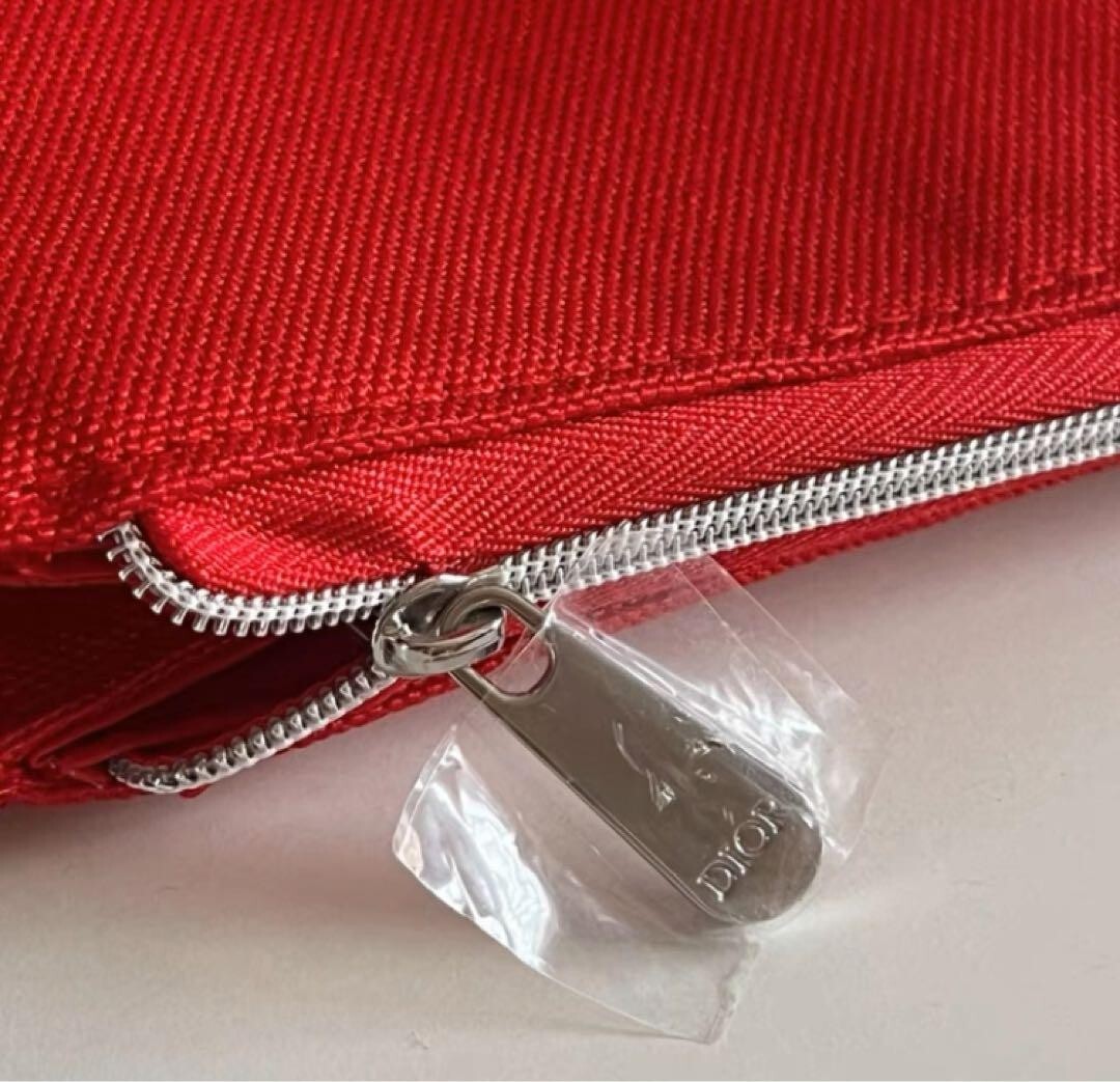 NEW】 Christian Dior Novelty Pouch Red gift vanity JAPAN