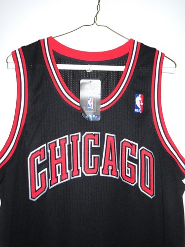 Original Authentic Chicago Bulls Revolution 30 Rev Adidas Blank Jersey XL Black - Picture 2 of 5